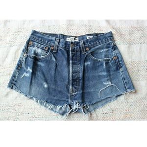 Levi's Shorts - Levi’s ReDone Distressed Cutoff Jean Denim Shorts Levi's Shorts - Levi’s ReDone Distressed Cutoff Jean Denim Shorts